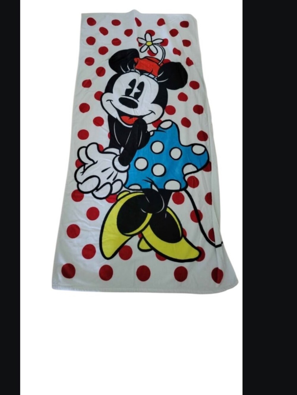 Disney Minnie White Cotton Beach Towel